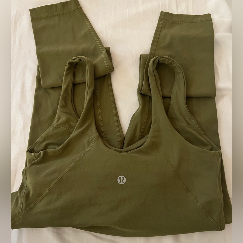 lululemon athletica Olive Green Seamless Jumpsuit - Picture 4 of 5
